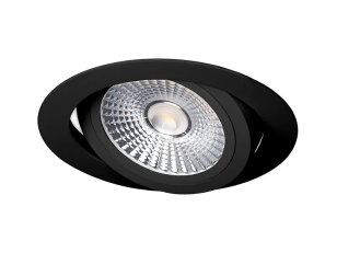 Výklopný LED podhled VP COB bodovka 6W kulatý černý teplá bílá PANLUX PN14100056