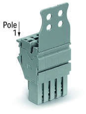 Pružinová svorka Push-in CAGE CLAMP 4mm2 šedá 12pól. WAGO 2022-112/136-000