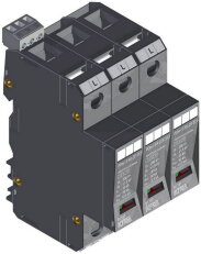 Přepěťová ochrana POm I 3 LCF 37,5kA 280V/12,5kA, modulární, monoblok, B+C+D