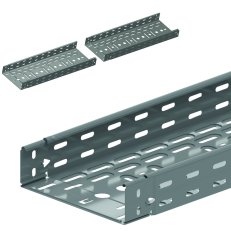 Žlab perforovaný Klik s integrovanou spojkou 100*60*0, 75mm, 3m, Sendzimir