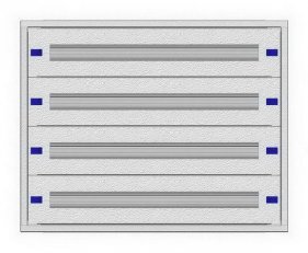 Konstrukce instalační 3-12K plochá, 4 řad, hl. 100 mm SCHRACK IL148812--