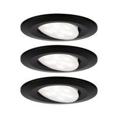 Vestavné svítidlo LED Calla IP65 kruhové 4000K 3x6,5W černá mat výklopné 99991