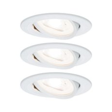 Vestavné svítidlo LED Nova kruhové 3x6,5W GU10 bílá mat nastavitelné 934.31