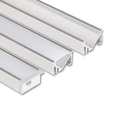 Vestavný hliníkový profil VK 21x11mm mléčný difuz 2m MCLED ML-761.306.86.2