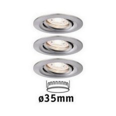 LED vestavné svítidlo Nova mini výklopné 3x4W 2.700K kov kartáčovaný 230V 94295