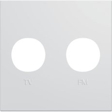 Krytka TV-R zásuvky gallery, 45x45 mm, bílá BERKER WXD253B