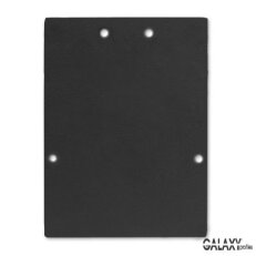 End cap E74B Aluminium black for profile LL2, 2 pcs, incl. screws