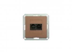 PREMIUM 2 PC/6 M-A Zásuvka komunikační 2x8 pin KAT. 6 GREENLUX GXKP351