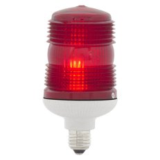 Maják zábleskový MINIFLASH X 12/24 V, ACDC, IP54, E27, červená, světle šedá