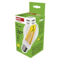 LED žárovka Filament A70 E27 18 W (150 W) 2452 lm neutrální bílá EMOS ZF5D83