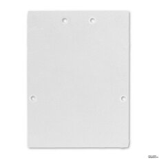 End cap E74W Aluminium white for profile LL2, 2 pcs, incl. screws