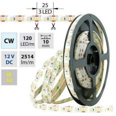 LED pásek SMD2835 CW, 120LED, 5m, 12V, 28,8 W/m MCLED ML-121.714.60.0