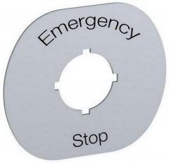 Popisný štítek Emergency Stop ABB 1SFA611930R1101