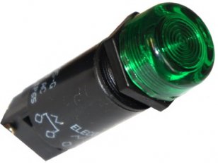 Indikační signálka IHS-95 G 230AC P d16mm Eleco VEP CZ 266747