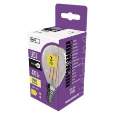 LED žárovka Filament Mini Globe E14 3,4W (40W) 470 lm teplá bílá EMOS ZF1220