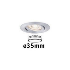 LED vestavné svítidlo Nova mini výklopné 1x4W 2.700K hliník broušený 230V 94296