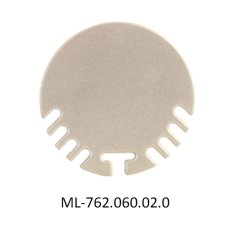 McLED ML-762.060.02.0 Koncovka pro ZP bez otvoru, stříbrná barva, 1 ks