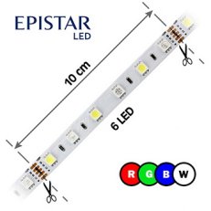 LED pásek 60LED/m 5050 IP65 RGBW 6000-6500 K bílá 12V 20m FK TECHNICS 4738663-60