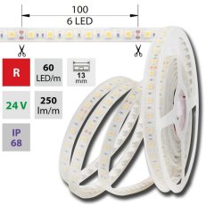 LED pásek SMD5050 červený, 60LED/m, 5m, 24V, 14,4 W/m MCLED ML-126.609.60.0