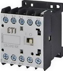 Miniaturní stykač ETI CEC012.10-24V-50/60Hz 3p 4xNO 22A(AC1)/12A(AC3 400V)