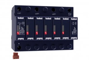 Svodič impulzních proudů a rázového přepětí HAKEL HLSA12,5-385/3+1 S SPD typ 1+2