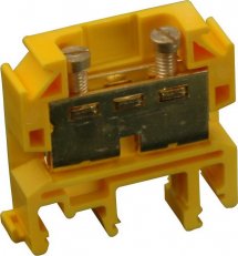Řadová svorkovnice, žlutá, maximální průřez vodiče 1,5mm2 RSDPS-00/3