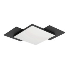 Stropní svítidlo TAMURIA LED 285X285 bílá/černá/dřevo 10W IP20 EGLO 99655