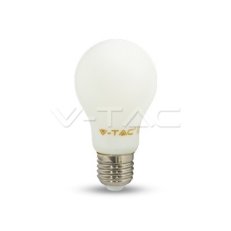 LED žárovka V-TAC 4W Filament E27 A60 White Cover White VT-1934