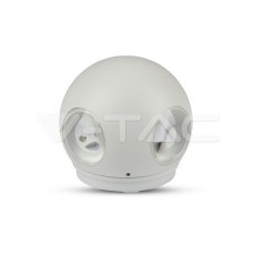 4W LED Wall Light White Body Round 4000K