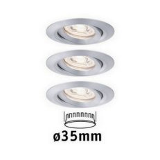 LED vestavné svítidlo Nova mini výklopné 3x4W 2.700K hliník broušený 230V 94297