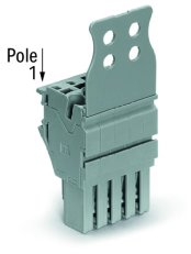 Pružinová svorka Push-in CAGE CLAMP 4mm2 šedá 1pól. WAGO 2022-101/132-000