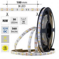 LED pásek SMD5050 NW, 30LED, 5m, 12V, 7,2 W/m MCLED ML-121.674.60.0