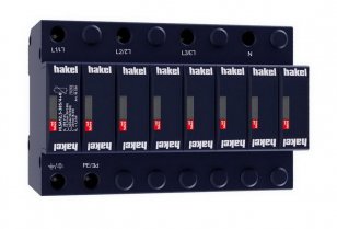 Svodič impulzních proudů a rázového přepětí HAKEL HLSA12,5-385/4+0 SPD typ 1+2