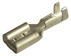 MOC 1,5-45 P Mosazná objímka cínovaná, průřez 0,5-1,5mm2/4,8x0,5mm předrolovaná