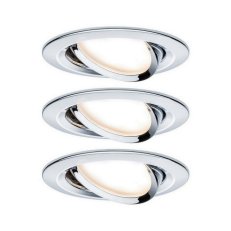 Vestavné svítidlo LED Nova kruhové 3x6,5W GU10 chrom nastavitelné 934.34 93434