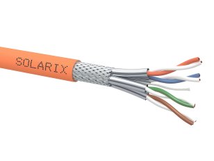 Instalační kabel CAT8 SSTP LSOH Cca s1 d2 a1 2000MHz 500m/cívka SOLARIX 27000030
