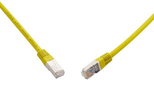 10G patch kabel CAT6A SFTP LSOH 10m žlutý non-snag-proof SOLARIX 28841009