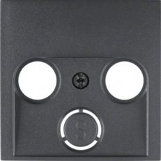 Centrální díl pro anténní zásuvku s 2/3 otvory, S.1/B.x, antracit mat 12031606
