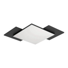 Stropní svítidlo TAMURIA LED 435X435 bílá/černá/dřevo 20W IP20 EGLO 99656