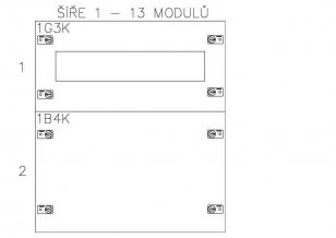 Konstrukce instalační 1-7, plastové panely SCHRACK CSIL129107