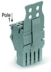 Pružinová svorka Push-in CAGE CLAMP 4mm2 šedá 8pól. WAGO 2022-108/145-000