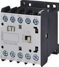 Miniaturní stykač ETI CEC012.10-230V-50/60Hz 3p 4xNO 22A(AC1)/12A(AC3 400V)