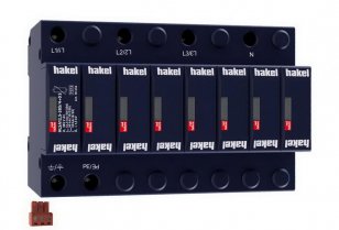 Svodič impulzních proudů a rázového přepětí HAKEL HLSA12,5-385/4+0 S SPD typ 1+2