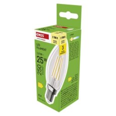 LED žárovka Filament svíčka E14 1,8 W (25 W) 250 lm teplá bílá EMOS ZF3D02