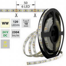 LED pásek SMD2835 WW, 120LED, 5m, 24V, 28,8 W/m MCLED ML-126.712.60.0