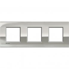 BTICINO LIVINGLIGHT RÁMEČEK AIR 2+2+2MODULOVÝ PALLADIUM LNE4802M3PL