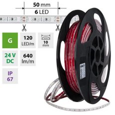 LED pásek SMD2835 G 120LED/m 50m, 24V, 9,6 W/m MCLED ML-126.038.90.2