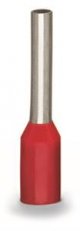Dutinka, objímka na 1mm2/AWG 18 s plastovým límcem červená WAGO 216-203