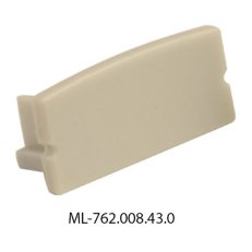 Koncovka bez otvoru pro PF, šedá barva, 1 ks MCLED ML-762.008.43.0