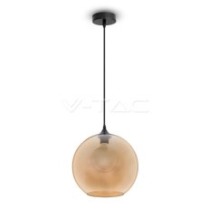 Závěsné svítidlo V-TAC Globe Glass Amber 2200K d300mm VT-7303